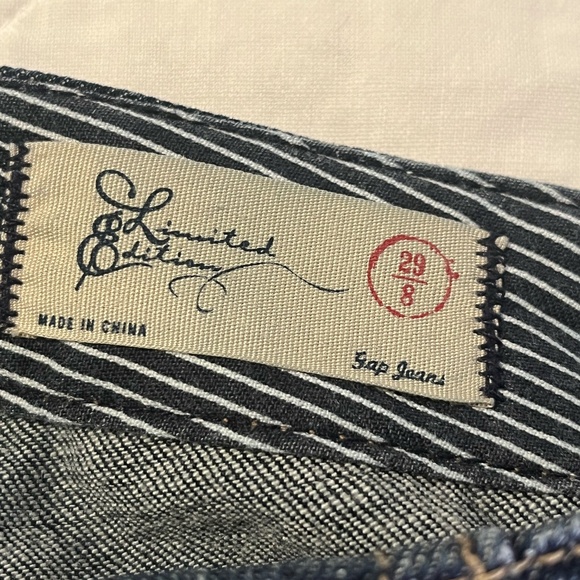 Gap Limited Edition Women 8 Jeans Cotton Trouser Fit Light Stretch Low Rise Y2K - Picture 7 of 12